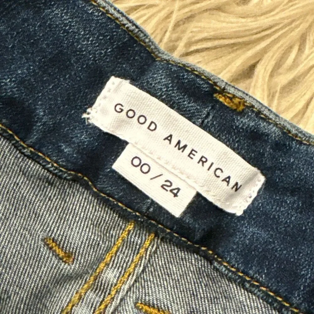 NWT Good American Good Waist Crop jeans size 00/24